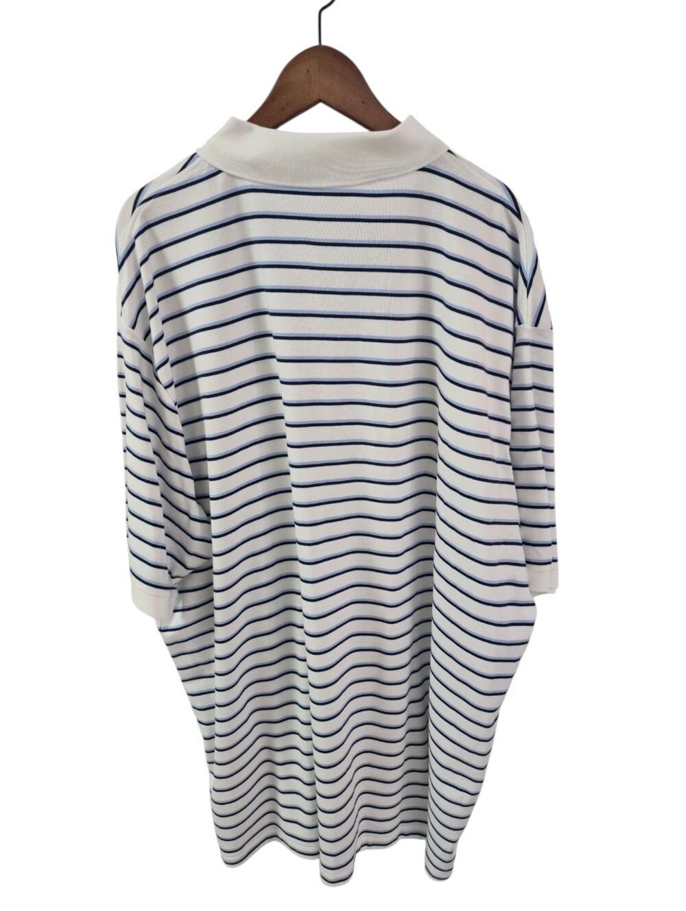 NWT Polo Ralph Lauren Men's Classic Polo Shirt White Blue Stripes Size 3XLT - Picture 4 of 15